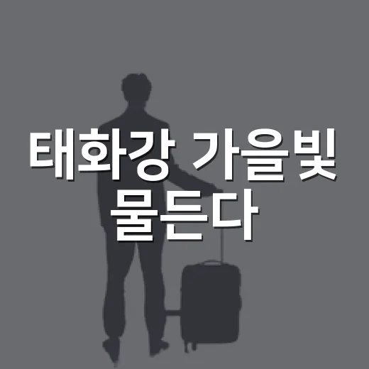태화강 가을빛 물든다
