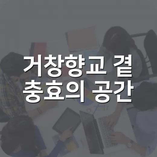 거창향교 곁 충효의 공간