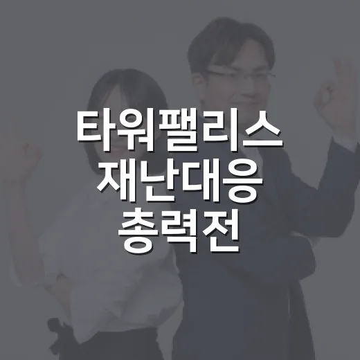 타워팰리스 재난대응 총력전