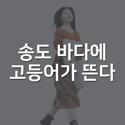 송도 바다에 고등어가 뜬다