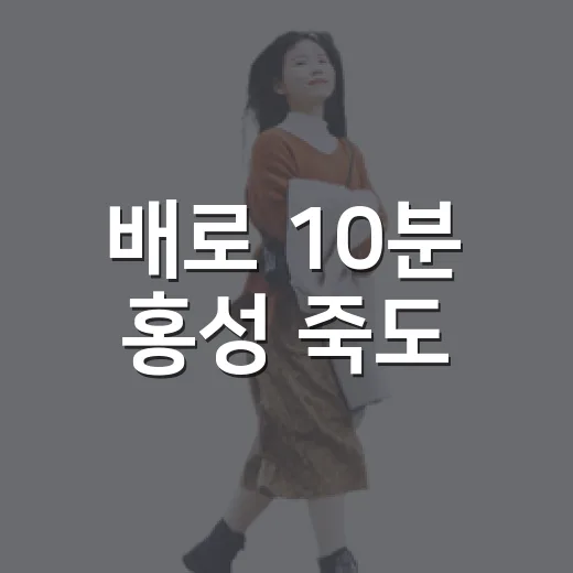 배로 10분 홍성 죽도