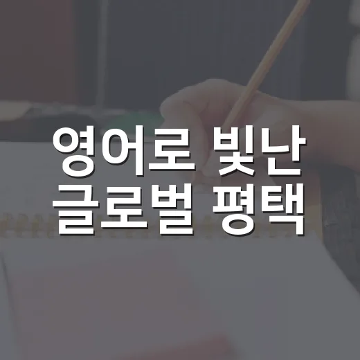 영어로 빛난 글로벌 평택