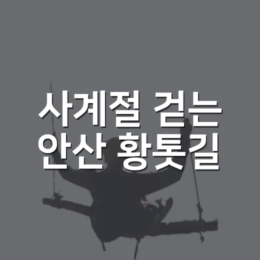사계절 걷는 안산 황톳길