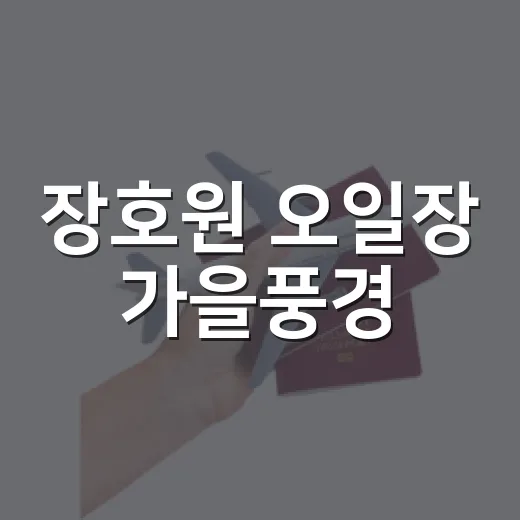 장호원 오일장 가을풍경