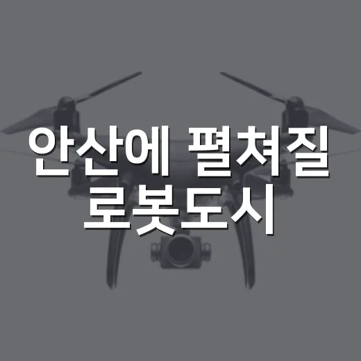 안산에 펼쳐질 로봇도시