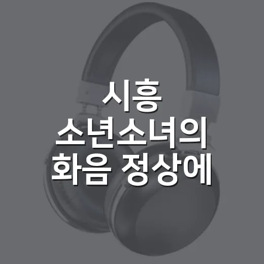 시흥 소년소녀의 화음 정상에