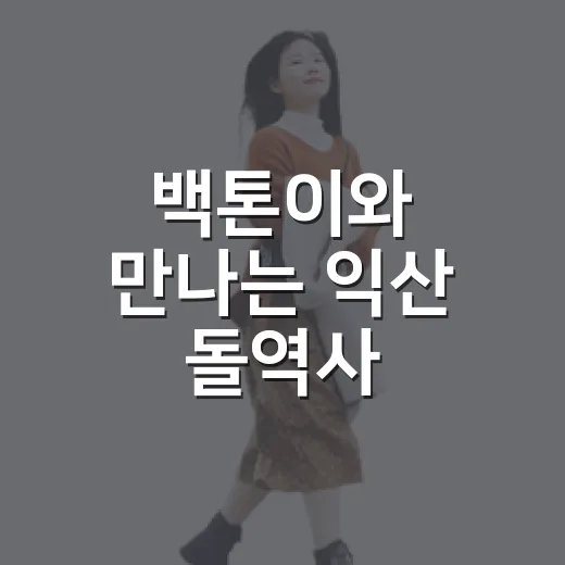백톤이와 만나는 익산 돌역사