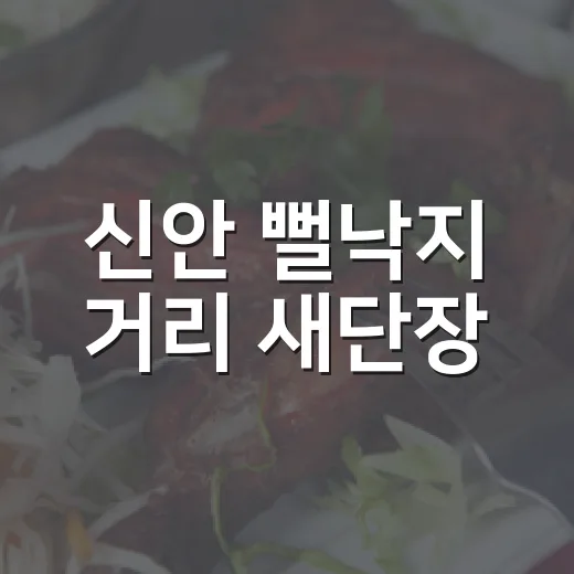 신안 뻘낙지 거리 새단장