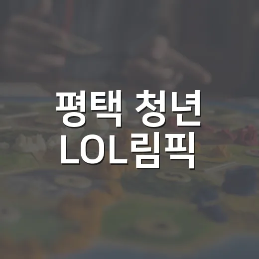 평택 청년 LOL림픽