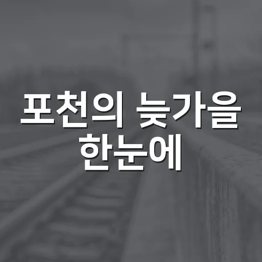 포천의 늦가을 한눈에