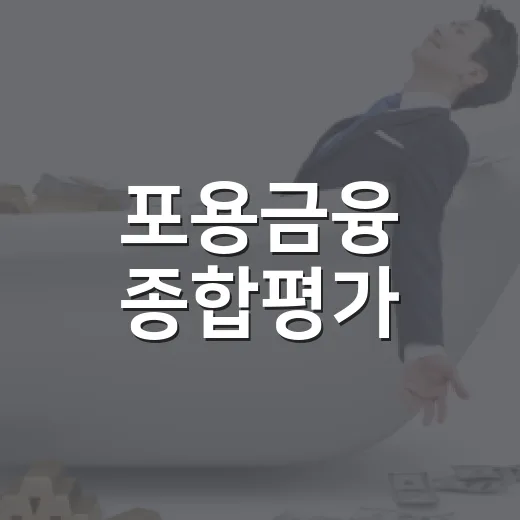 포용금융 종합평가, 2027년 차등 적용