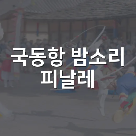 국동항 밤소리 피날레