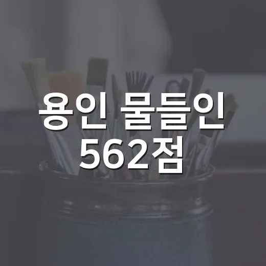 용인 물들인 562점