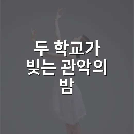 두 학교가 빚는 관악의 밤
