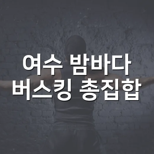 여수 밤바다 버스킹 총집합