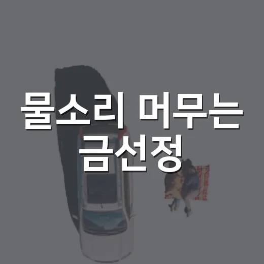 물소리 머무는 금선정