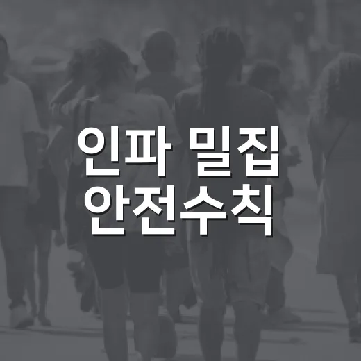 인파 밀집 안전수칙