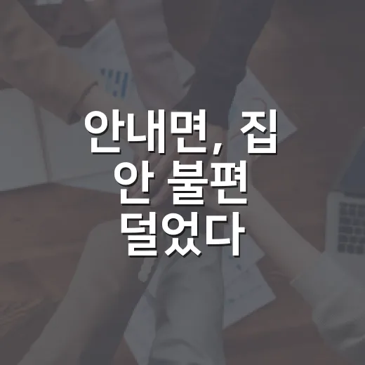 안내면, 집 안 불편 덜었다