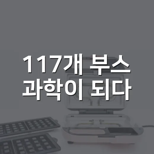 117개 부스 과학이 되다