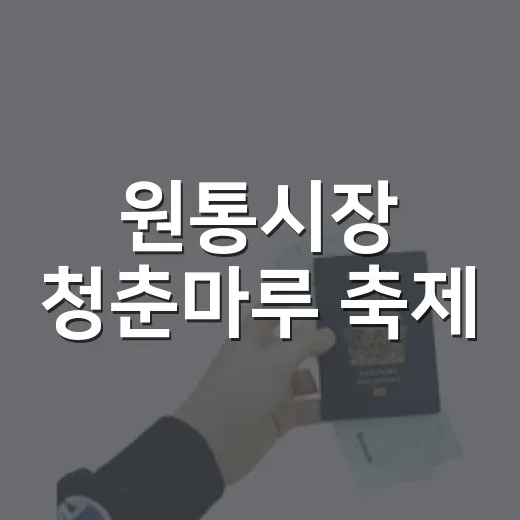 원통시장 청춘마루 축제