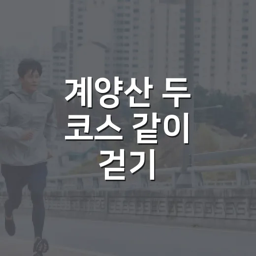 계양산 두 코스 같이 걷기