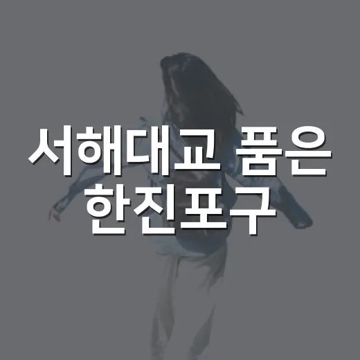 서해대교 품은 한진포구