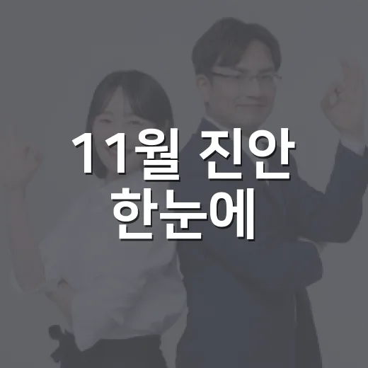 11월 진안 한눈에