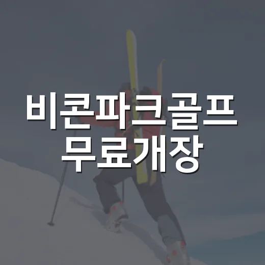 비콘파크골프 무료개장