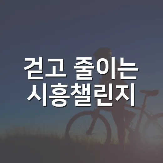 걷고 줄이는 시흥챌린지