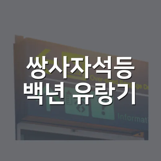 쌍사자석등 백년 유랑기