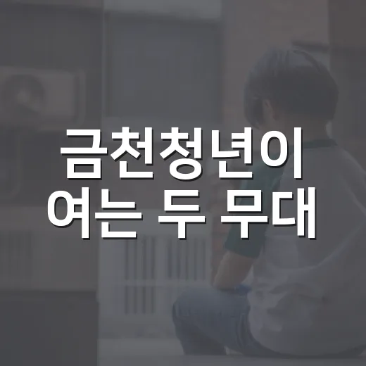 금천청년이 여는 두 무대