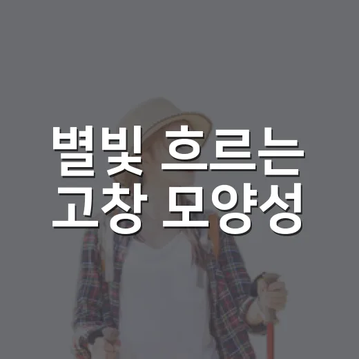 별빛 흐르는 고창 모양성