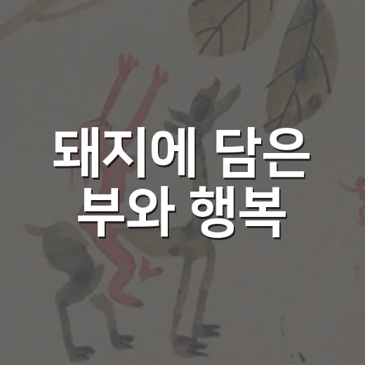 돼지에 담은 부와 행복