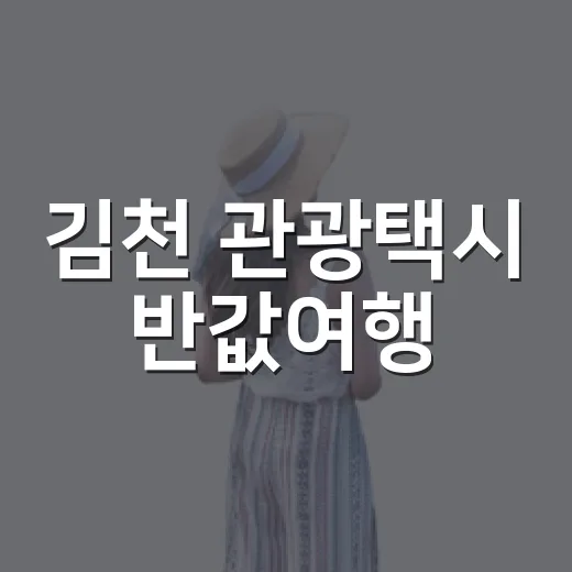 김천 관광택시 반값여행