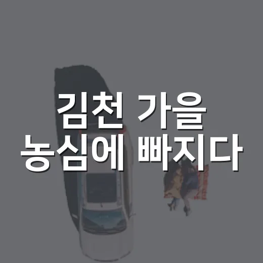 김천 가을 농심에 빠지다