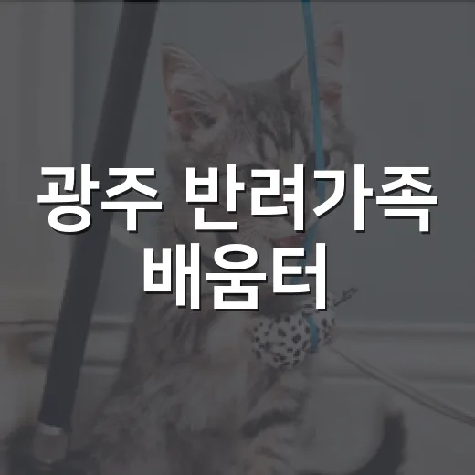 광주 반려가족 배움터
