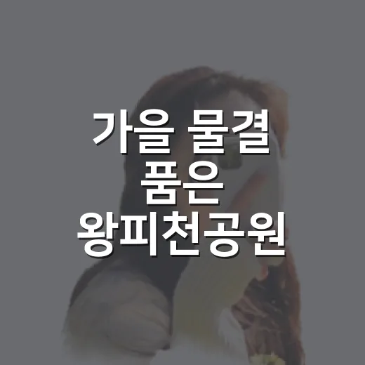 가을 물결 품은 왕피천공원