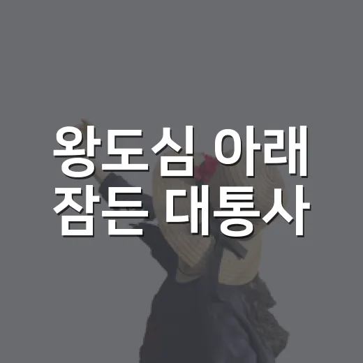 왕도심 아래 잠든 대통사